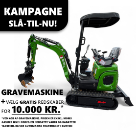 Minigraver 1.0 tons - Kompakt design