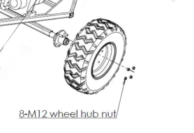 Hjul til 300KG trailer