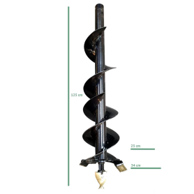 Løst jordbor A9 - 34cm